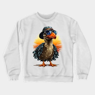 Cartoon Thanksgiving Turkey #4 Crewneck Sweatshirt